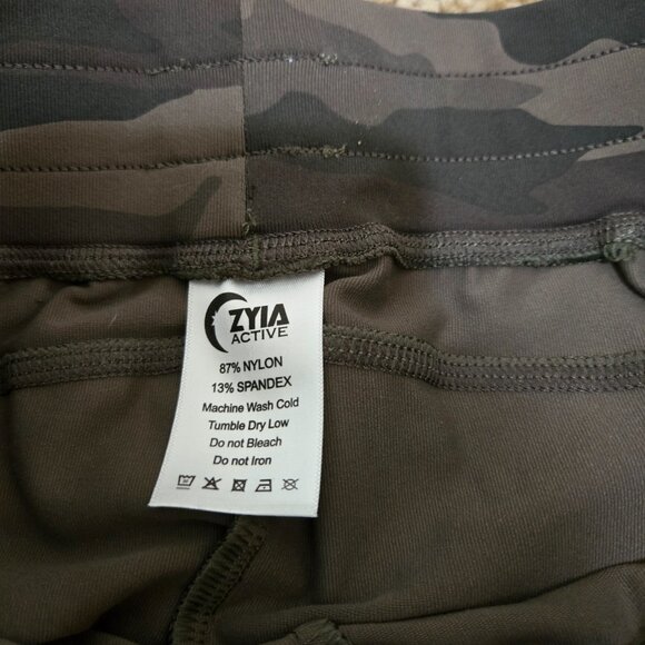 ZYIA ACTIVE Camo Women's Elastic Waist Jogger Pants With Pockets Size XS, NWT - Picture 4 of 6